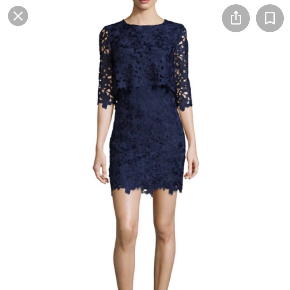 Cynthia Steffens Half-sleeve Popover Lace Dress - Picture 5 of 9